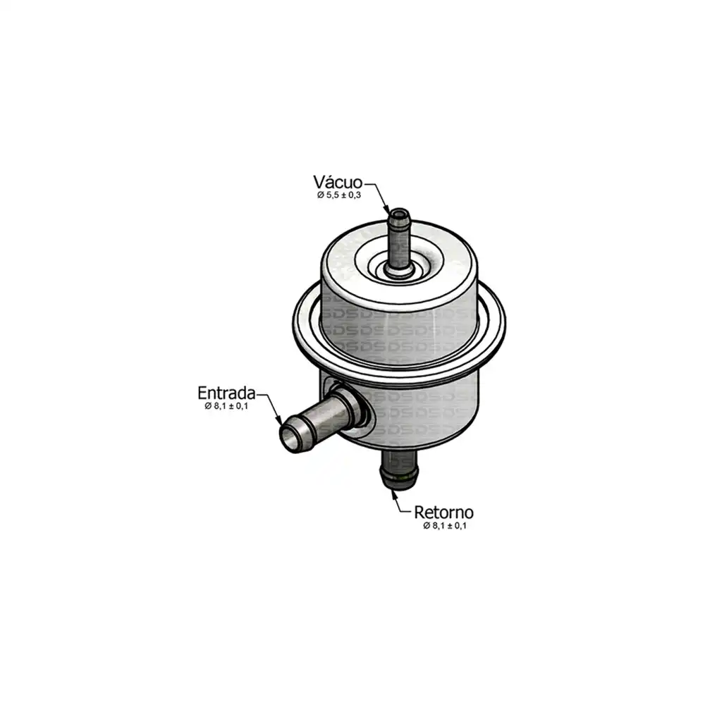 REGULADOR PRESSAO INJ VECTRA /96 ASTRA 2.0 MPFI 92/96