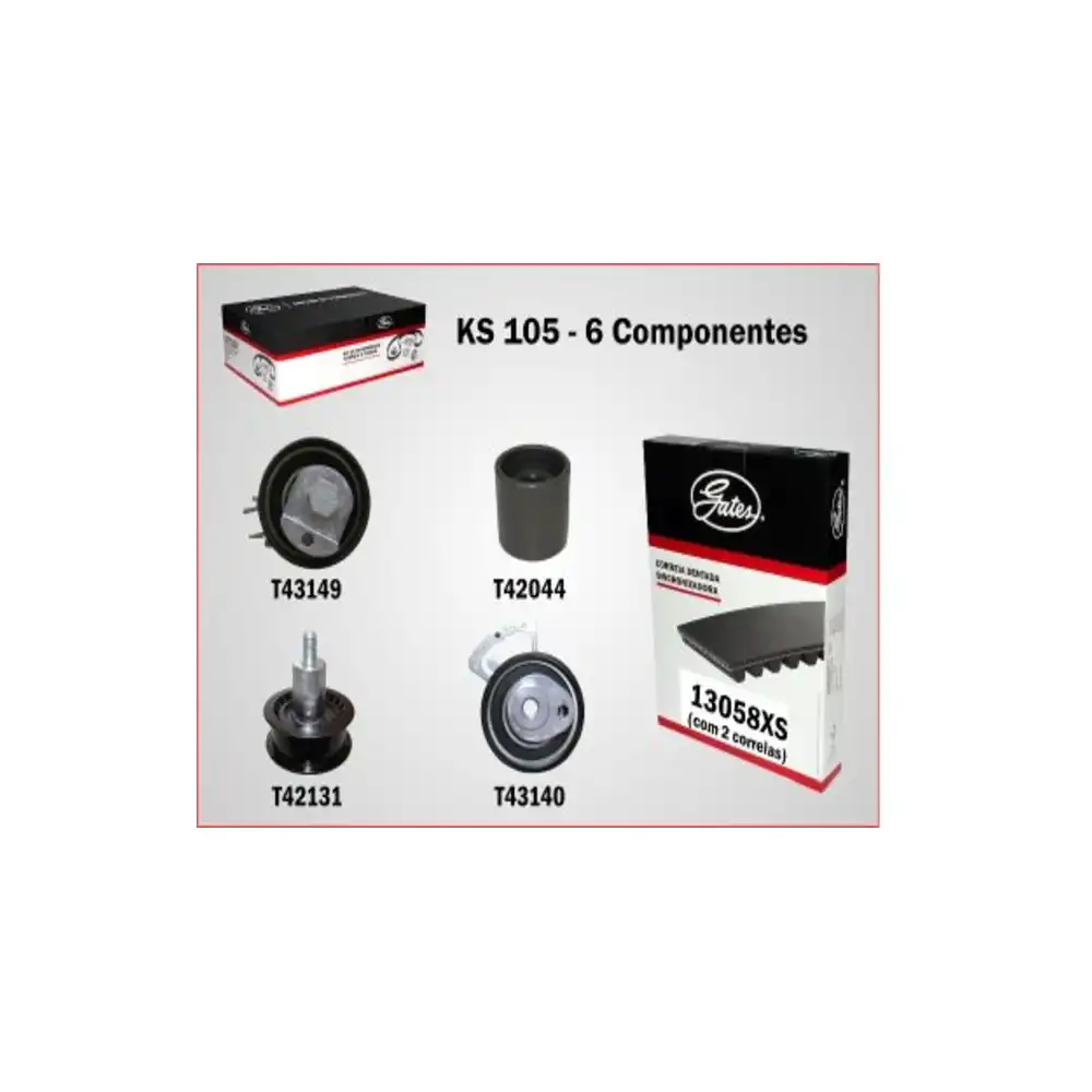 KIT CORREIA DENTADA GOL 1.0 16V POWER 2002 A 2005