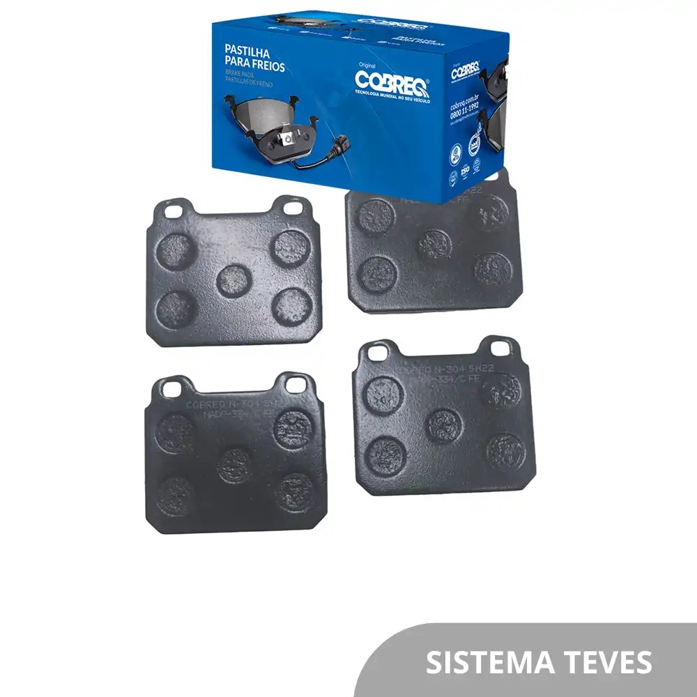 PASTILHA FREIO DIANTEIRA OPALA 1979 A 1992 TEVES