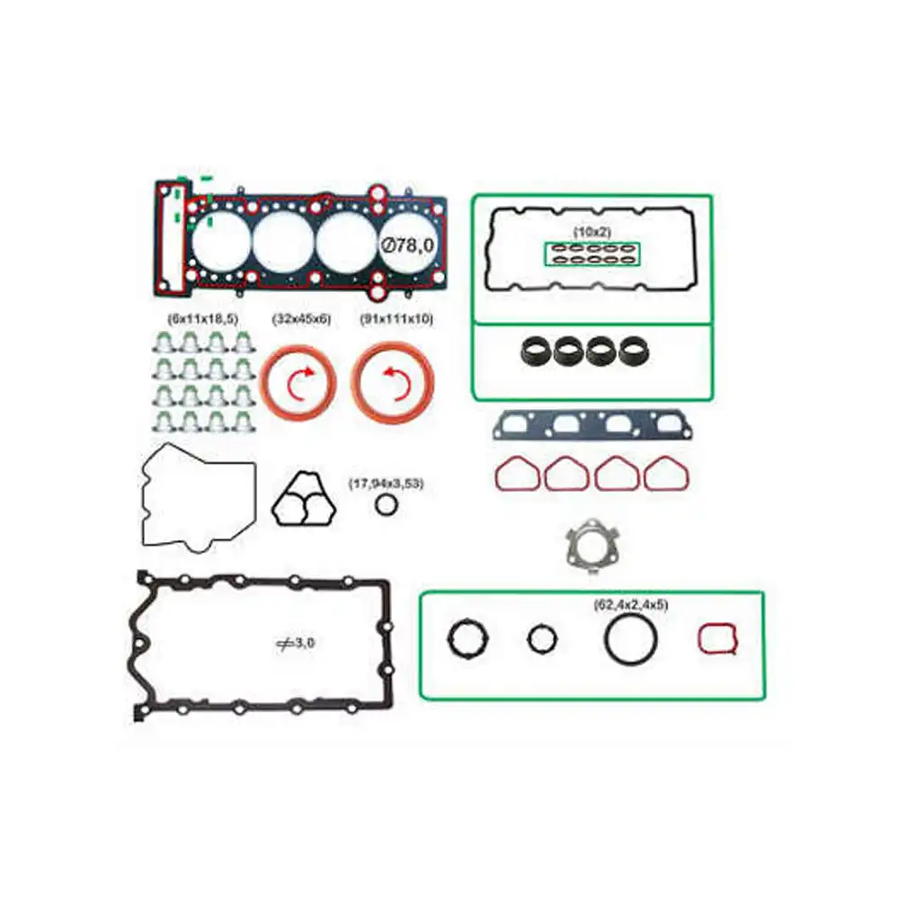 JUNTA MOTOR PALIO 1.6 16V 2010 A 2019 FIBRA COM RETENTOR