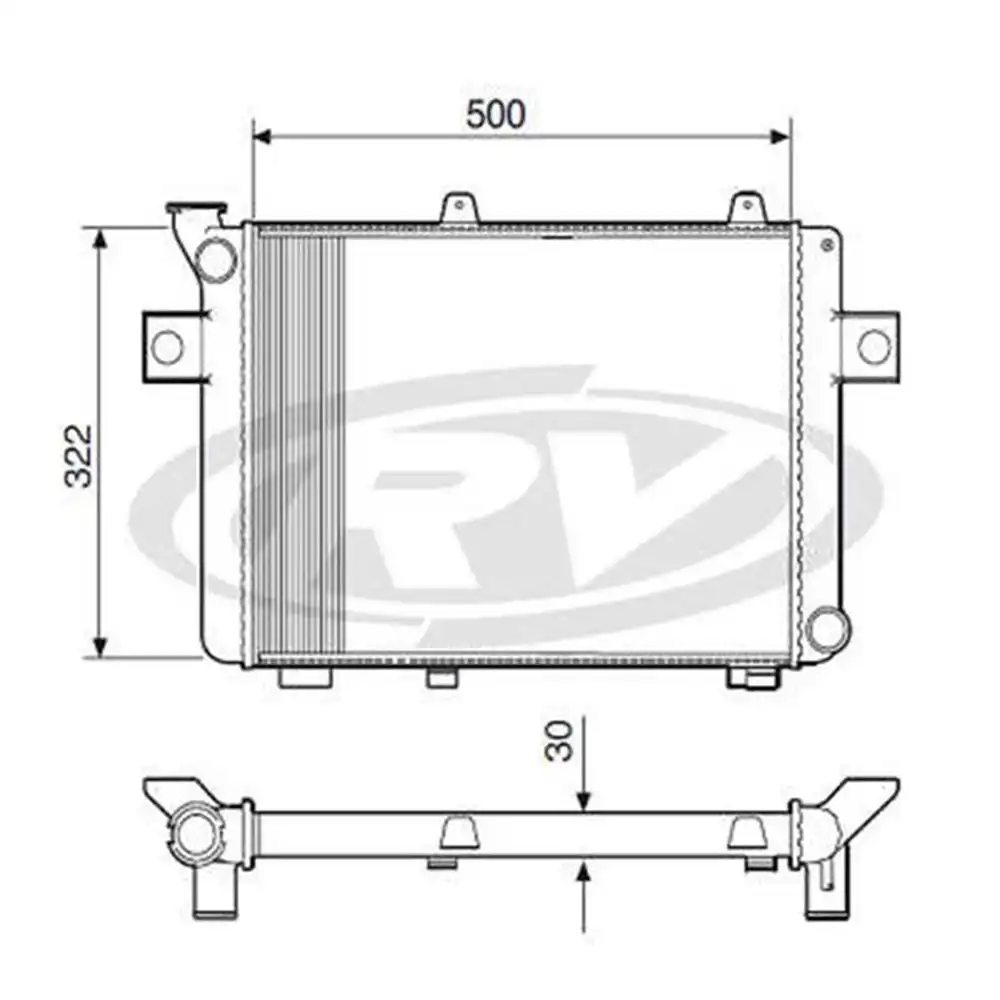 RADIADOR CORCEL II DEL REY CHT 1.6