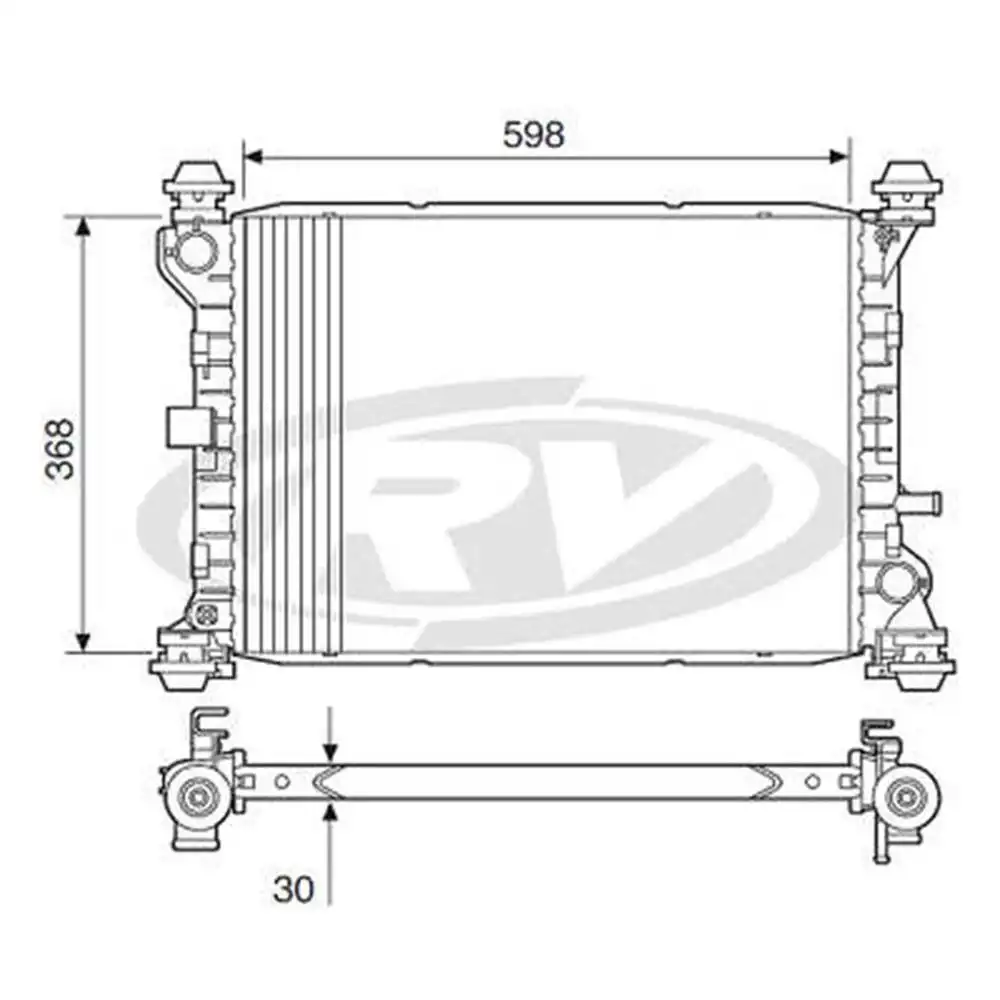 RADIADOR FOCUS 1.6 1.8 2.0 2000 A 2008