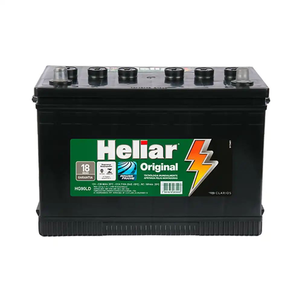 BATERIA UNIVERSAL 90 AMP. POSITIVO DIR ( CAIXA MODELO ORIGIN