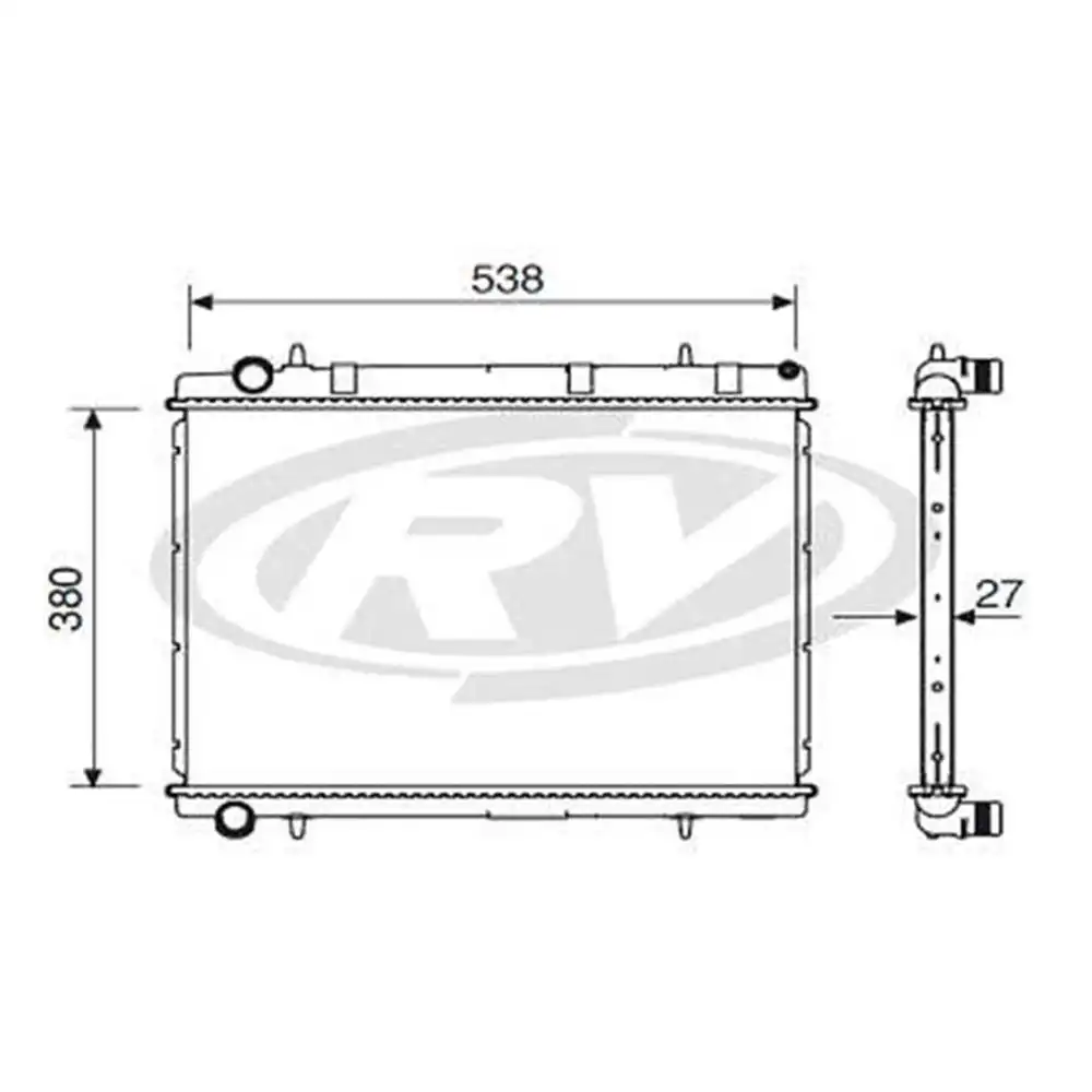 RADIADOR CITROEN C4 2.0 16V FLEX 2005 A 2016