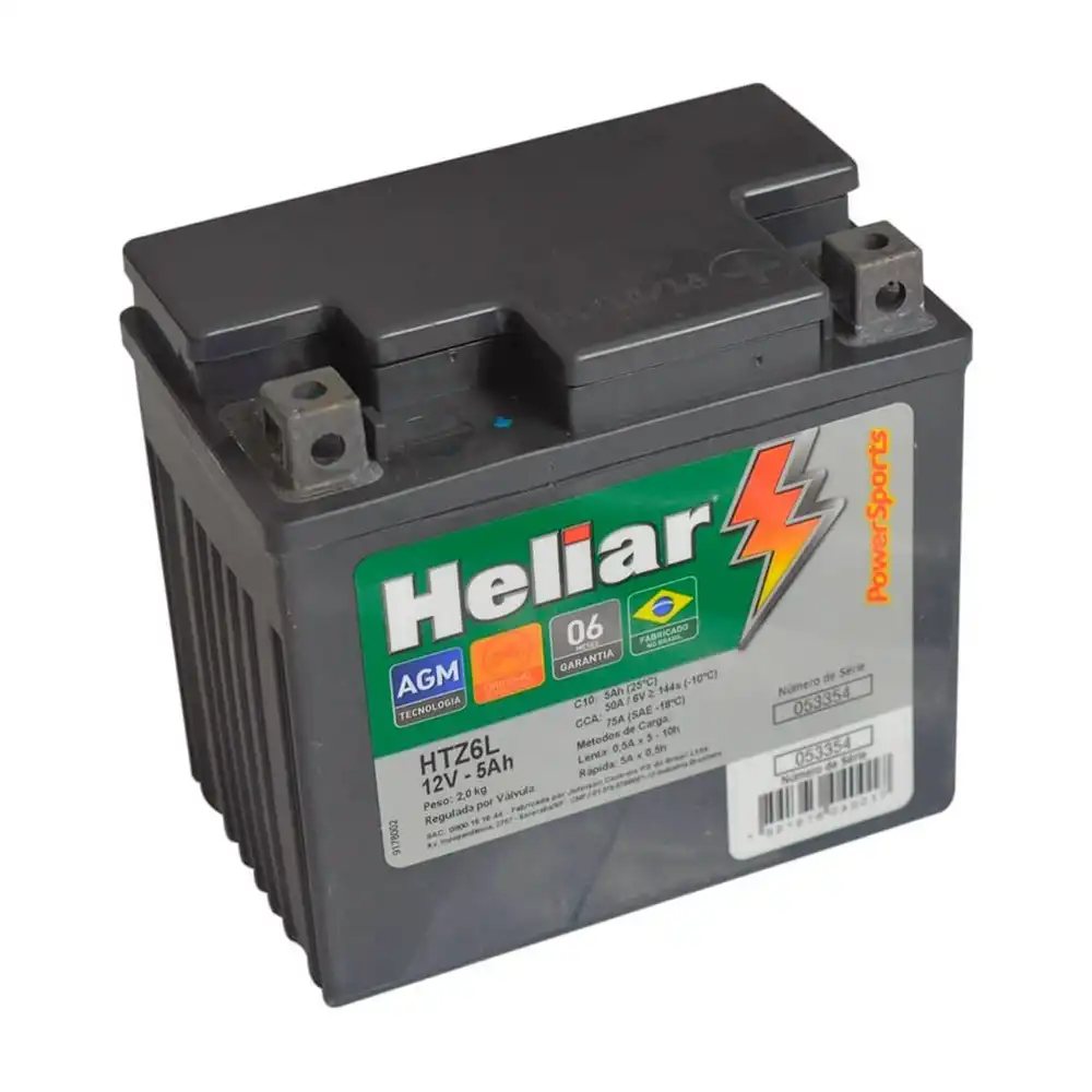 BATERIA UNIVERSAL MOTO HTZ6L 12V 5 AMP