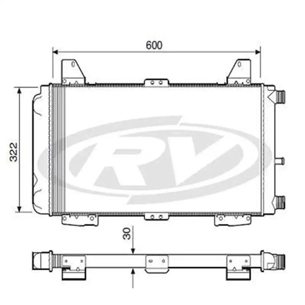 RADIADOR ESCORT 1.6 CHT 1987 A 1989