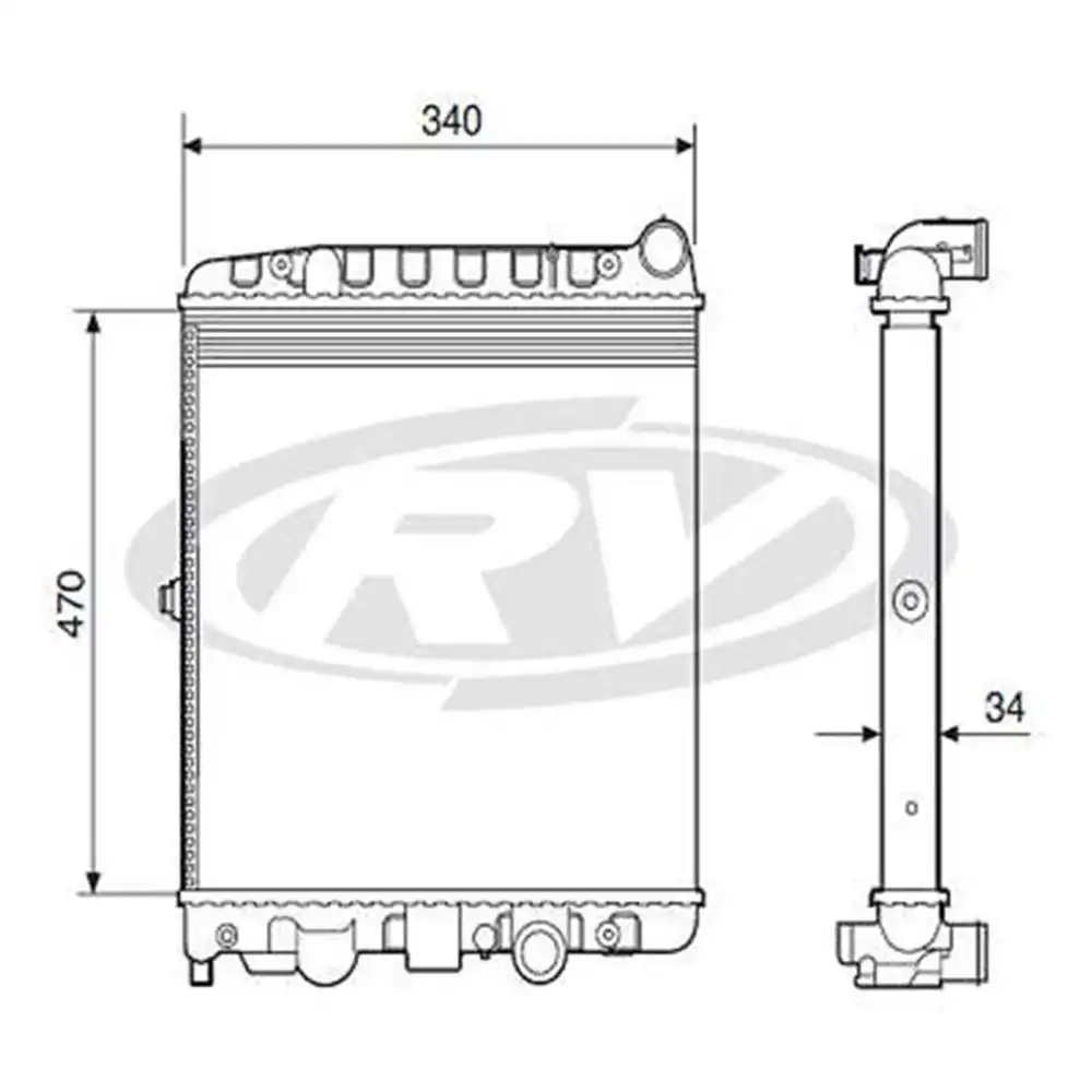 RADIADOR GOL PLUS 97/ 1.0 16V C/AR