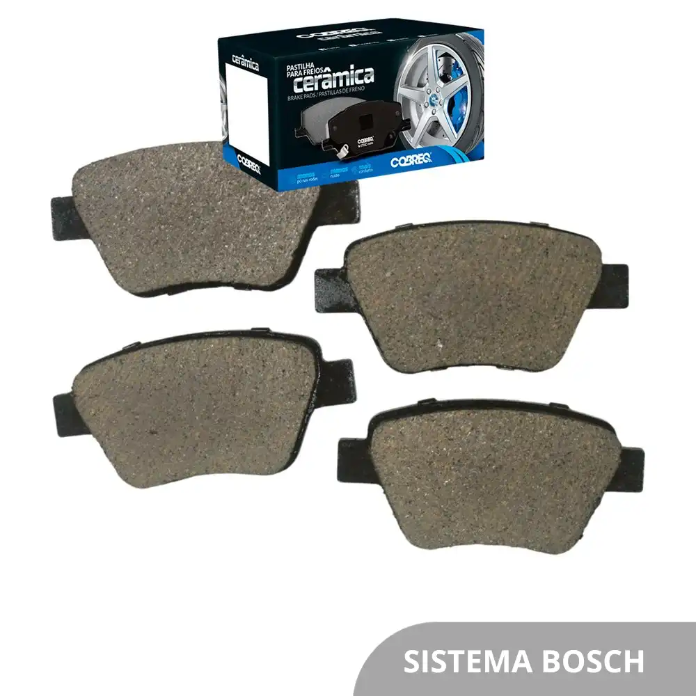PASTILHA FREIO TRASEIRA AUDI A3 2009 A 2014 SIST BOSCH CERAM