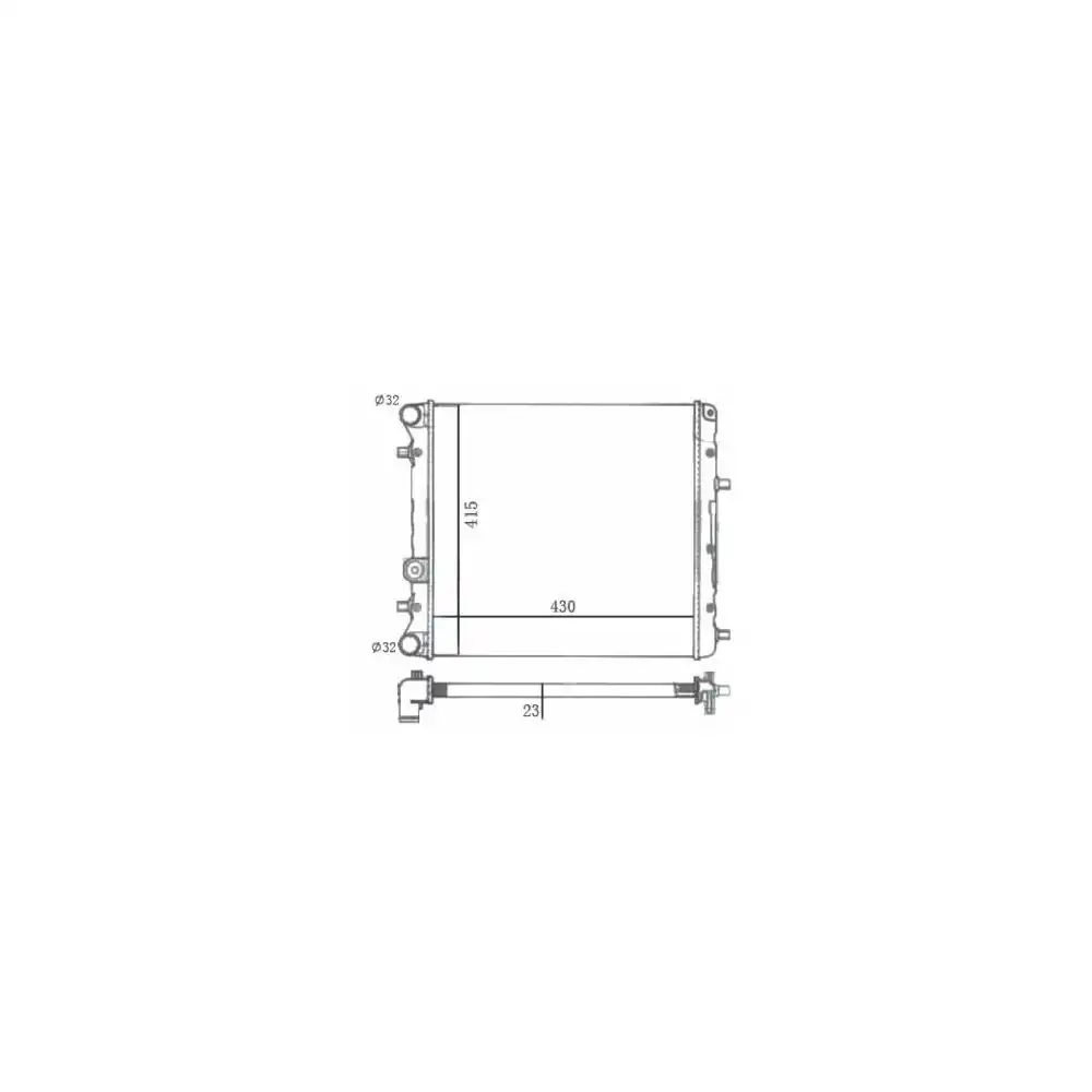 RADIADOR GOL GV 09/ FOX 06/ 1.0 1.6  S/AR