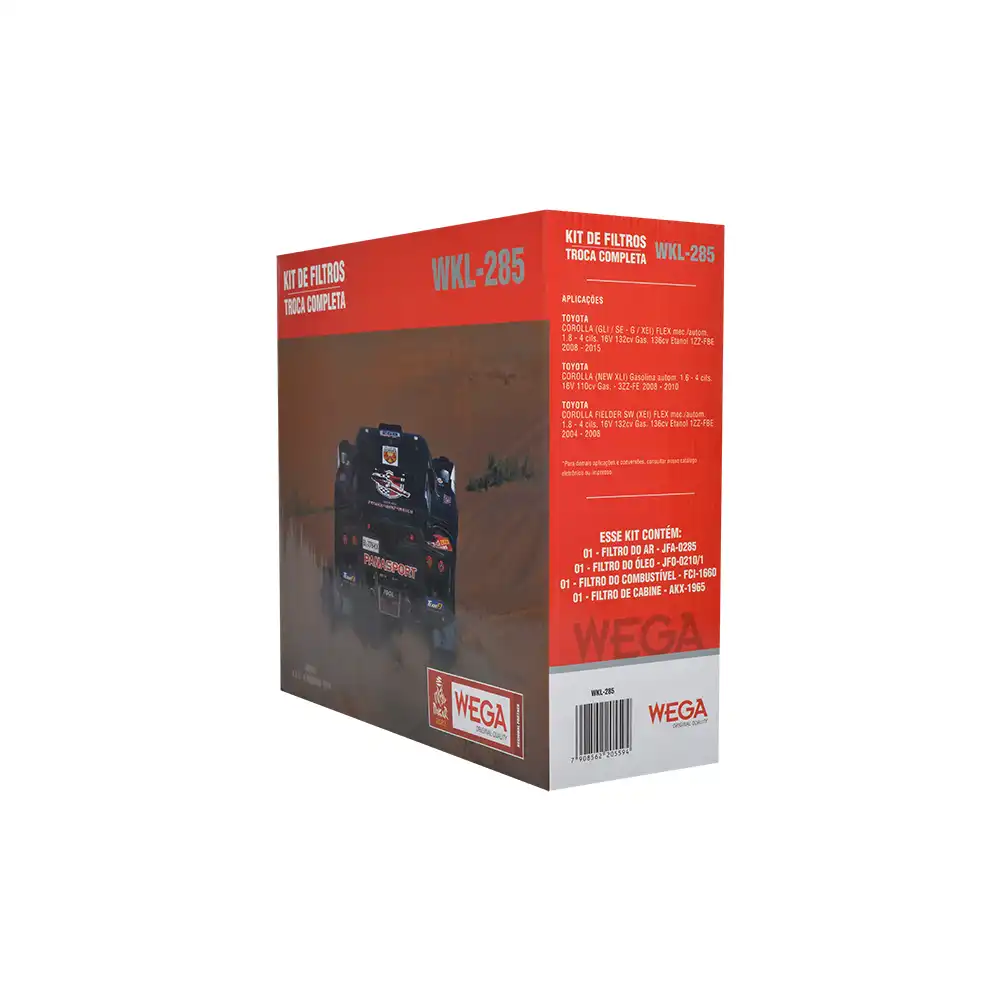 KIT FILTROS TOYOTA COROLLA 1.8 16V 2008 A 2015