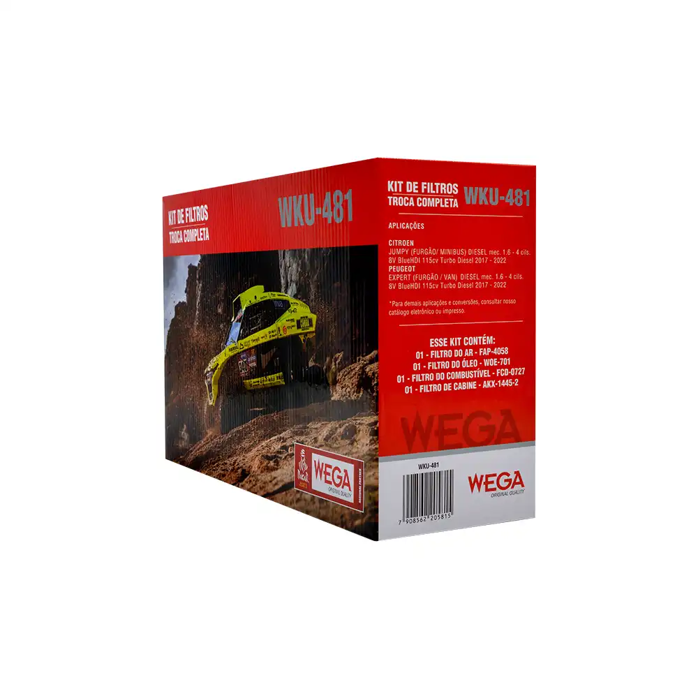 KIT FILTROS CITROEN JUMPY 1.6 8V 2017 A 2022