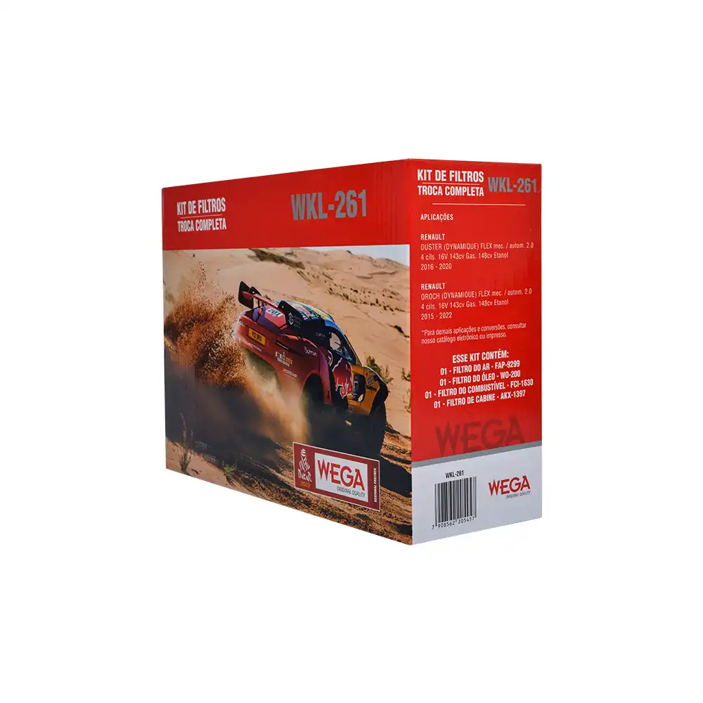 KIT FILTROS RENAULT DUSTER 2.0 16V 2016 A 2020