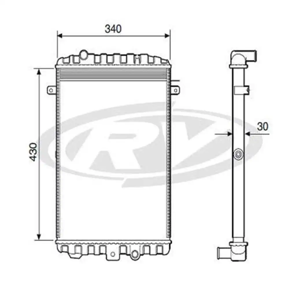 RADIADOR GOL G1 1.0 1.6 1.8 1987 A 1994 SEM AR