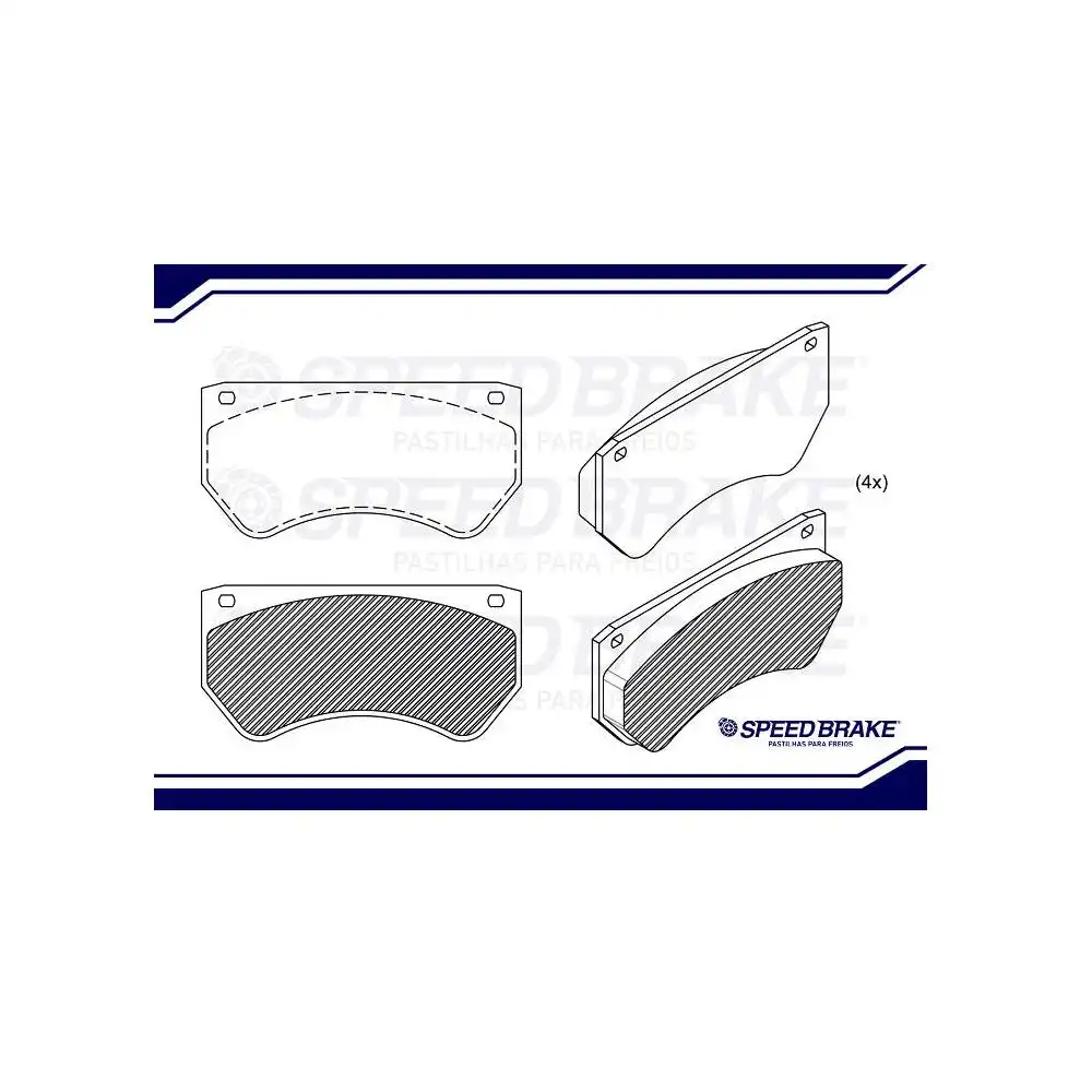 PASTILHA FREIO DIANTEIRA D-40 1985 A 1996