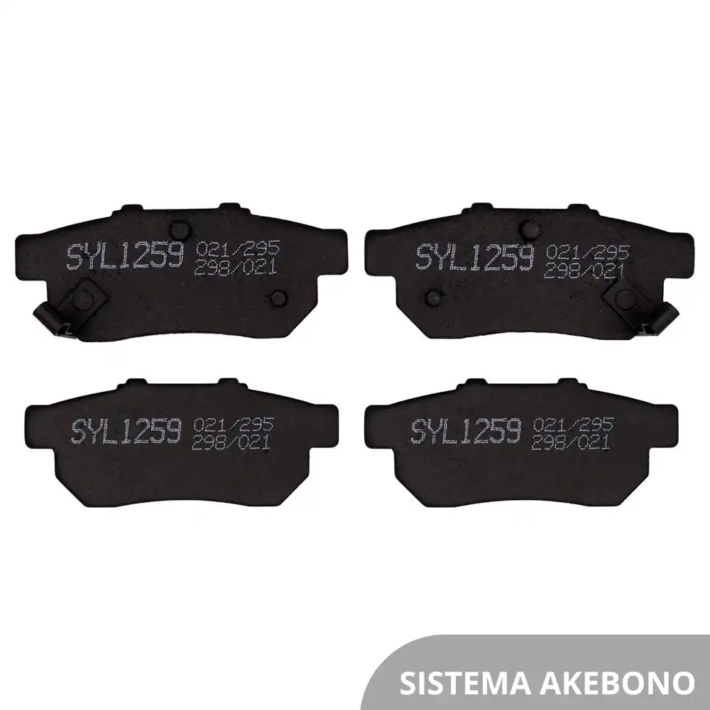 PASTILHA FREIO TRASEIRA HONDA CIVIC /2000