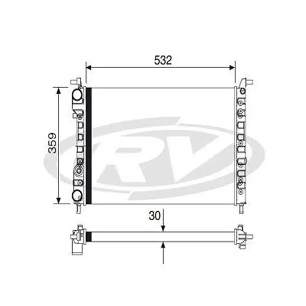 RADIADOR FIAT UNO 1.0 8V FIRE 2004 A 2013 COM AR