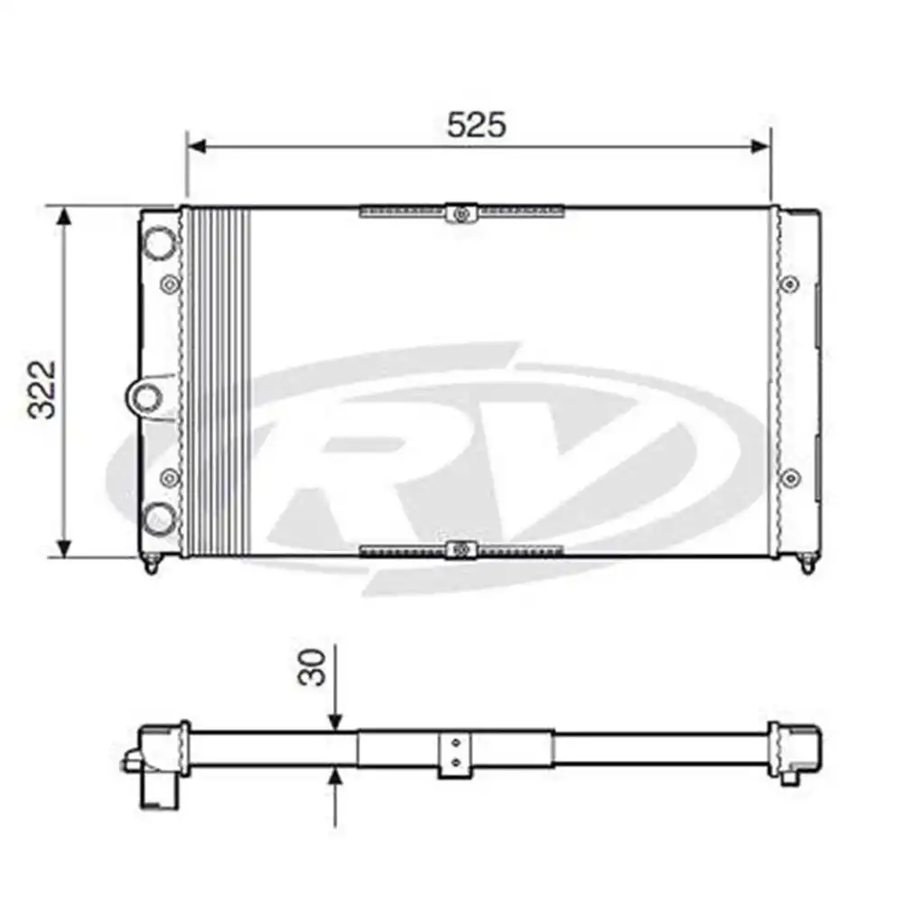 RADIADOR SANTANA VERSAILLES 95 E 96/ S/AR COND.