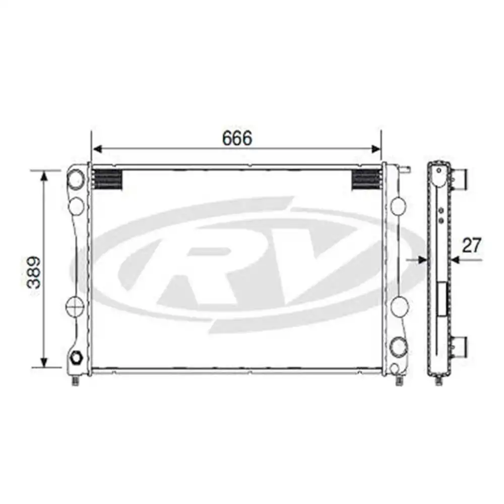 RADIADOR S-10 BLAZER 2.8 2000 A 2004 COM E SEM AR MECANICA
