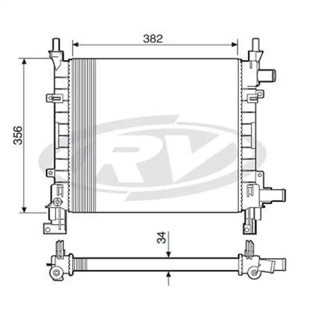 RADIADOR KA 1.0 1.3 1997 A 1999 COM AR