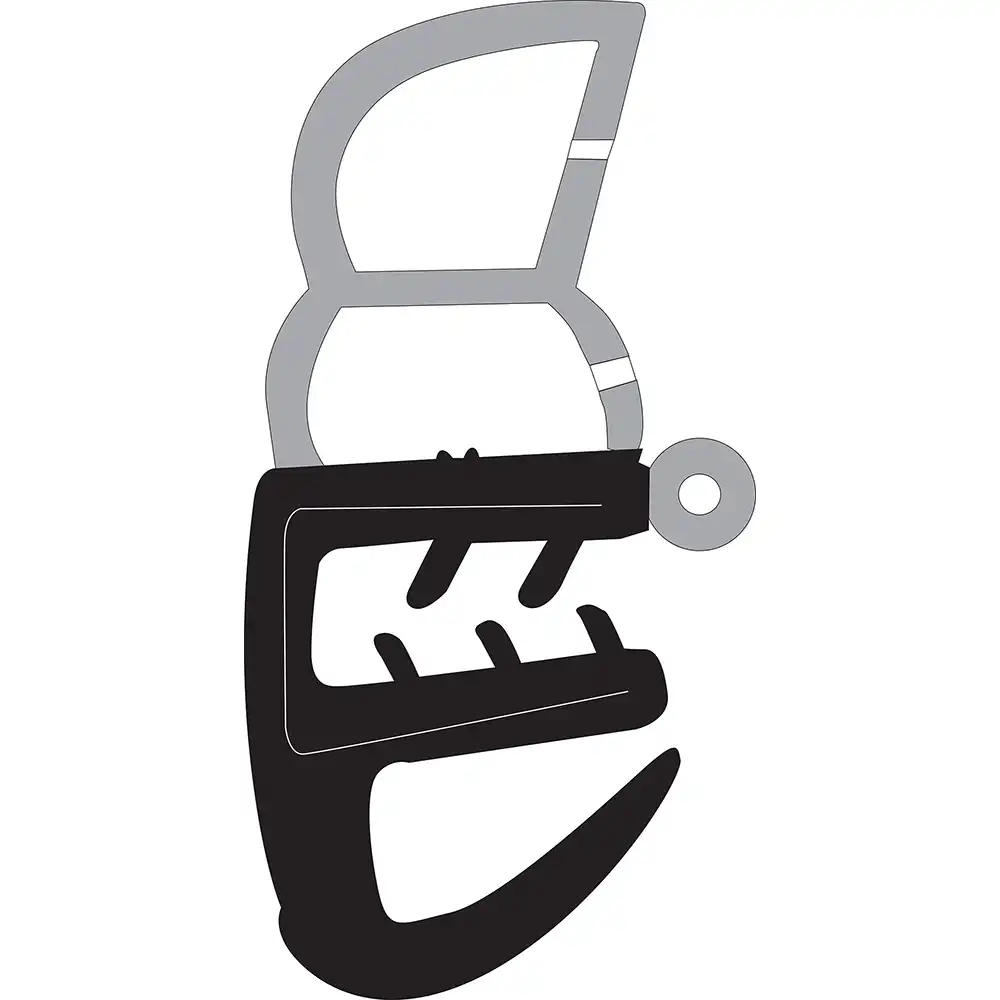 BORRACHA PORTA GOL PLUS 95/ 4 PTS DIANT/TRAS ABA CINZA CLARO