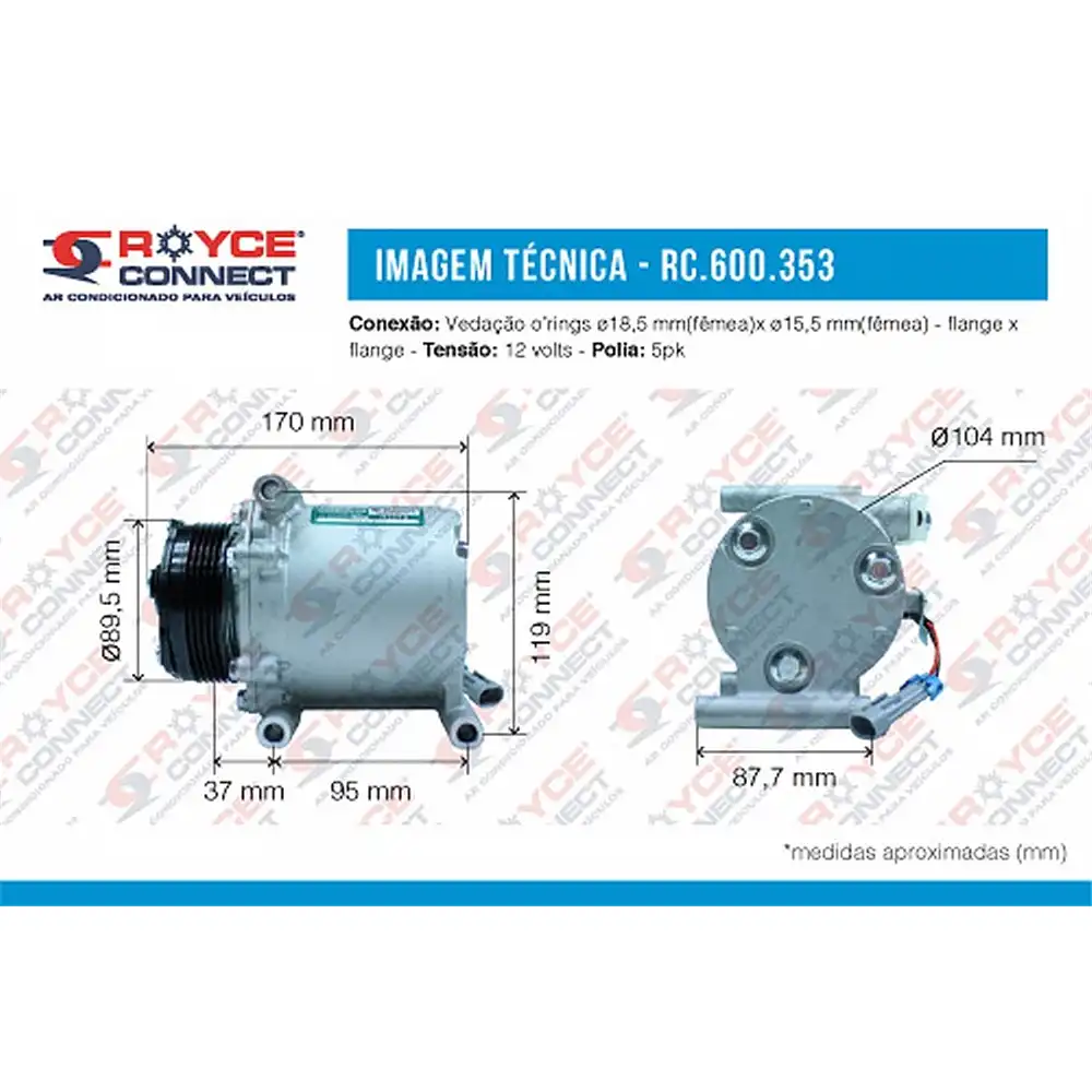 COMPRESSOR AR CONDICIONADO FIAT PALIO 1.4 2012