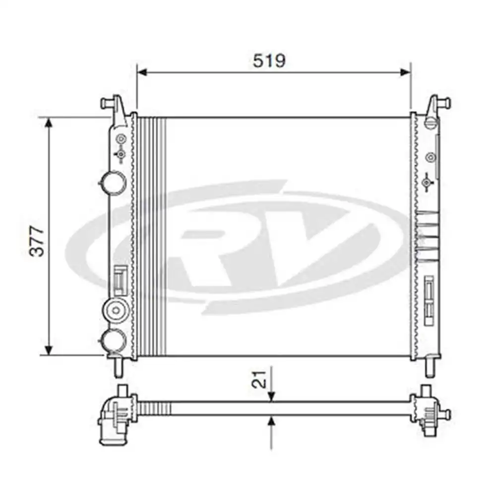 RADIADOR FIAT PALIO FIRE 1.0 1.3 2001 A 2017 COM E SEM AR