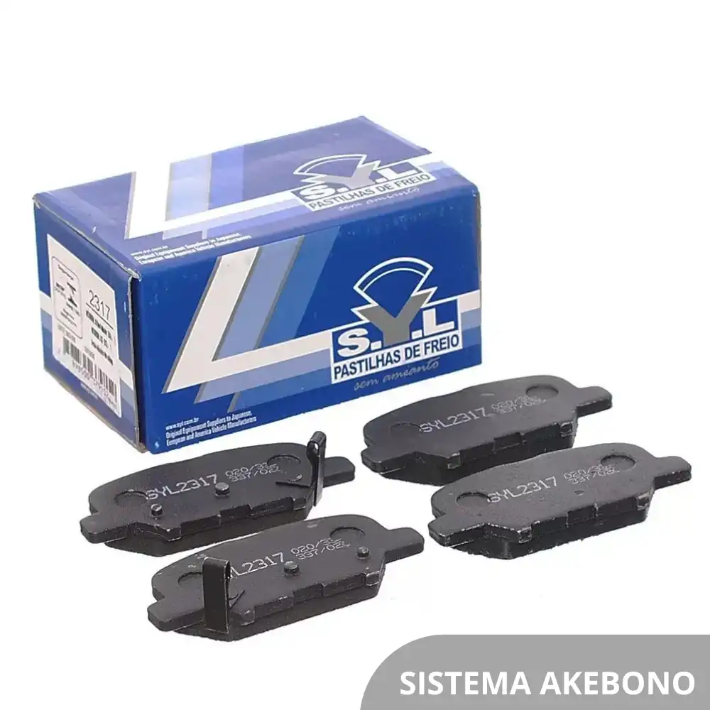 PASTILHA FREIO TRASEIRA MITSUBISHI ASX 2010 ACIMA