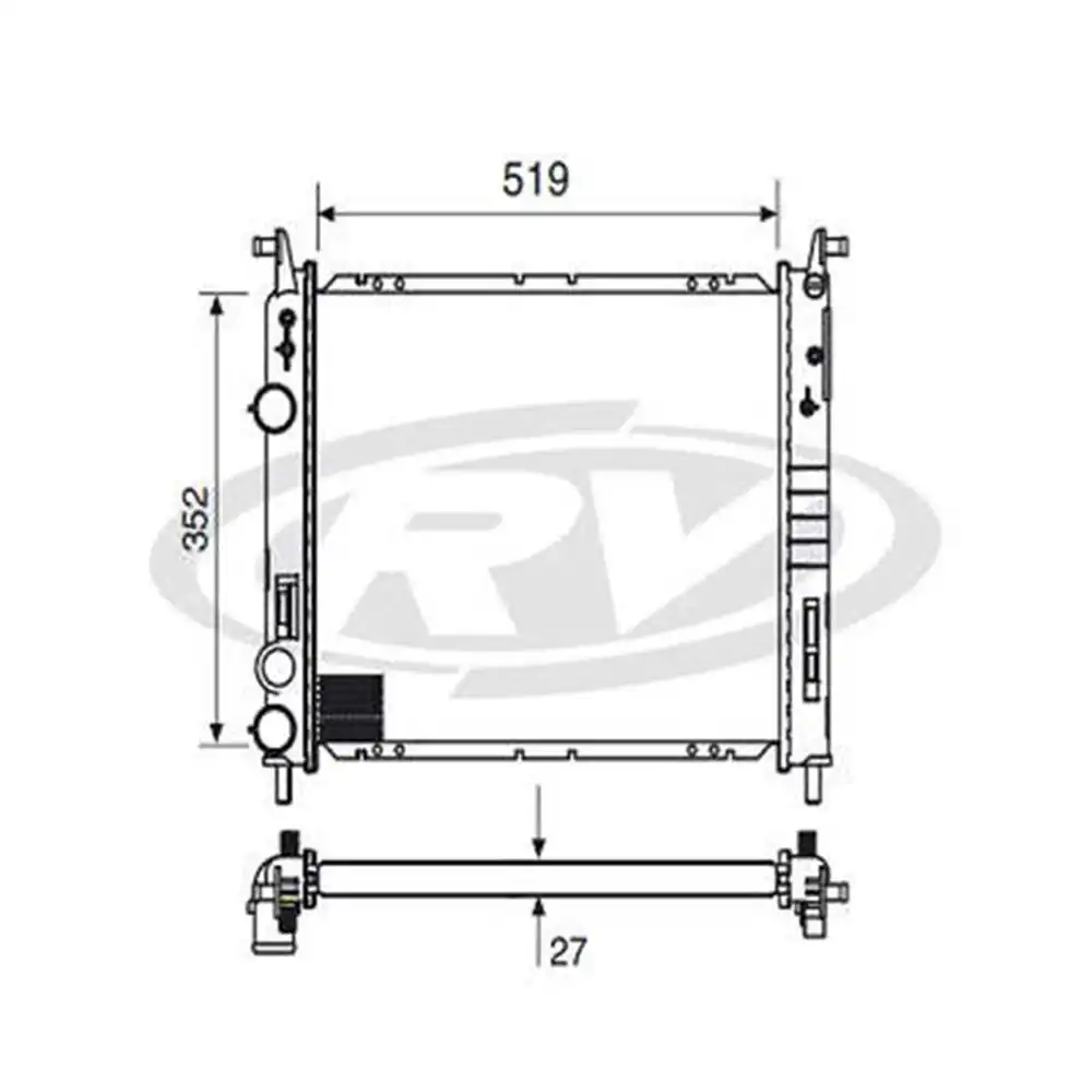 RADIADOR FIAT PALIO 1.6 16V 2001/