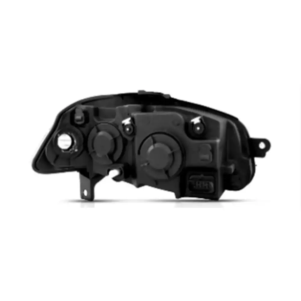 FAROL FIAT PALIO 10/ ESQ MASCARA NEGRA ARO CROMADO (BOLHA P/