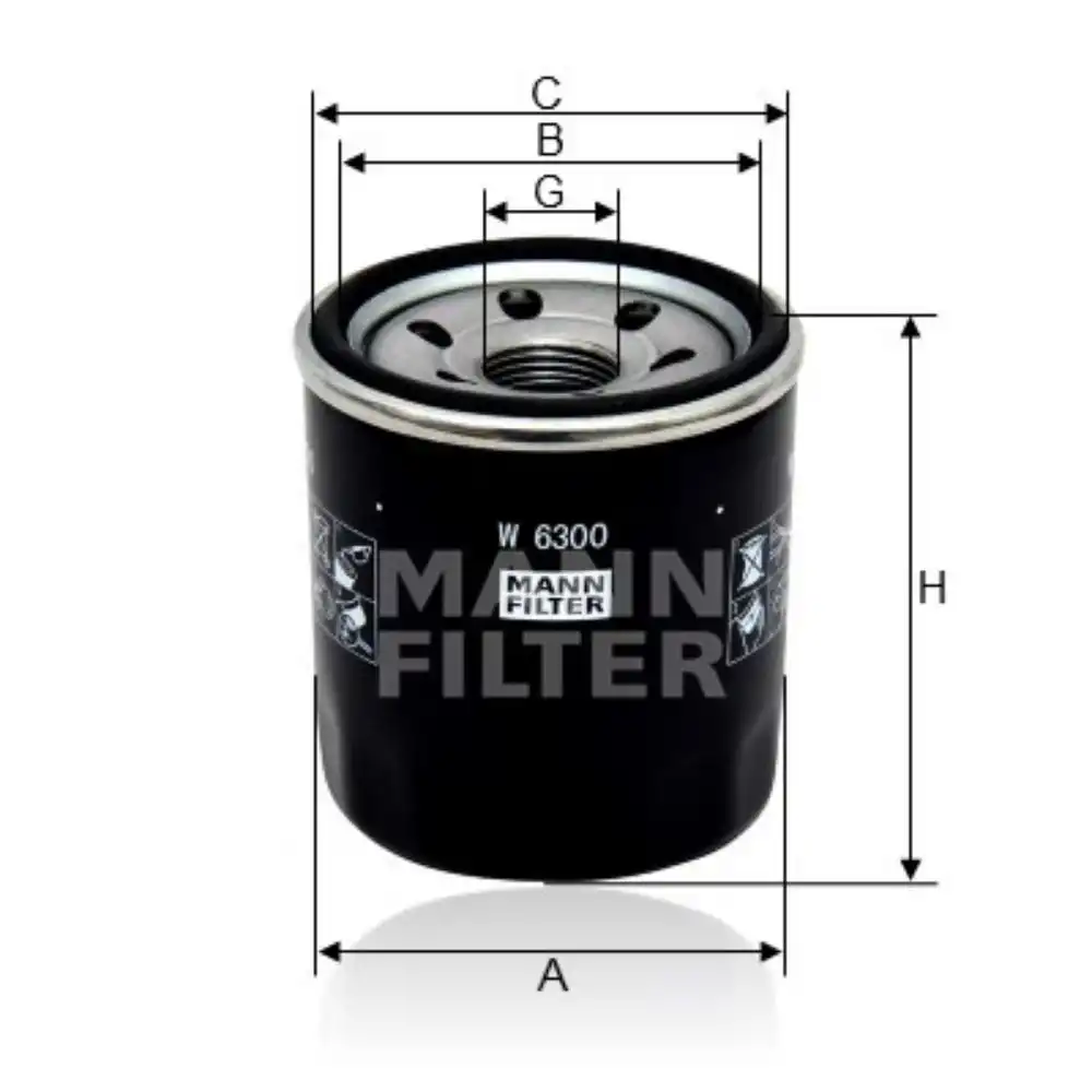 FILTRO OLEO MOTOR HYUNDAI HB20 1.0 12V 2012/