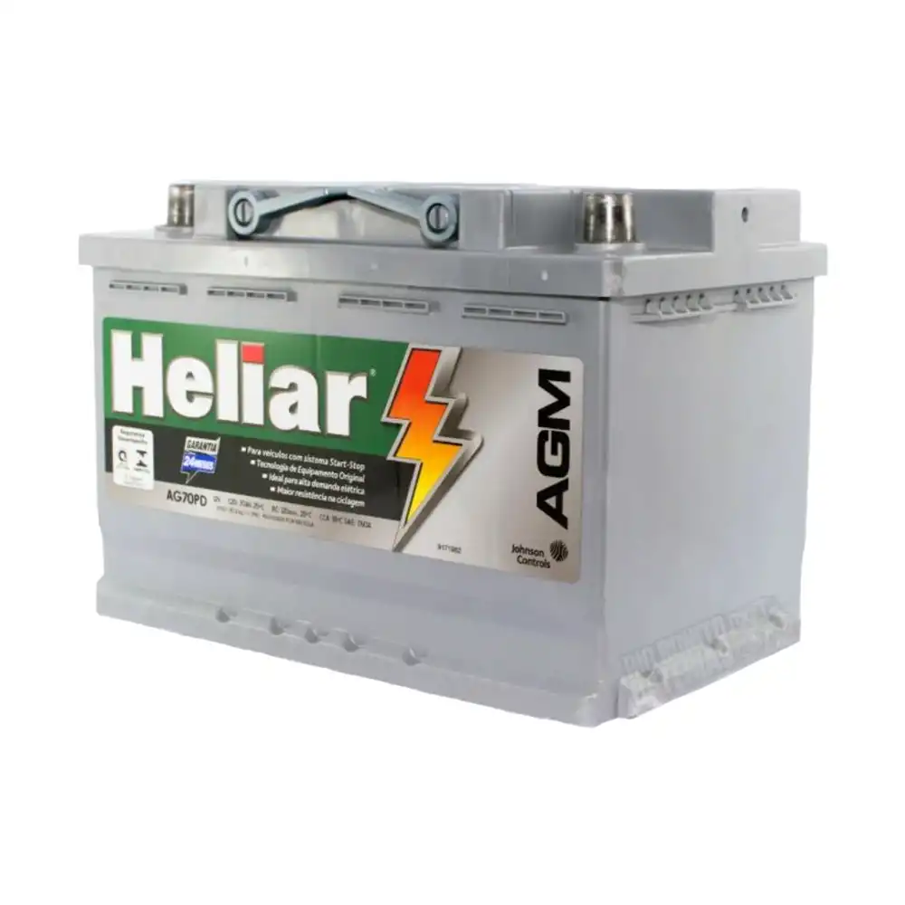 BATERIA UNIVERSAL 70 AMP. POSITIVO DIR (AGM) (START STOP)