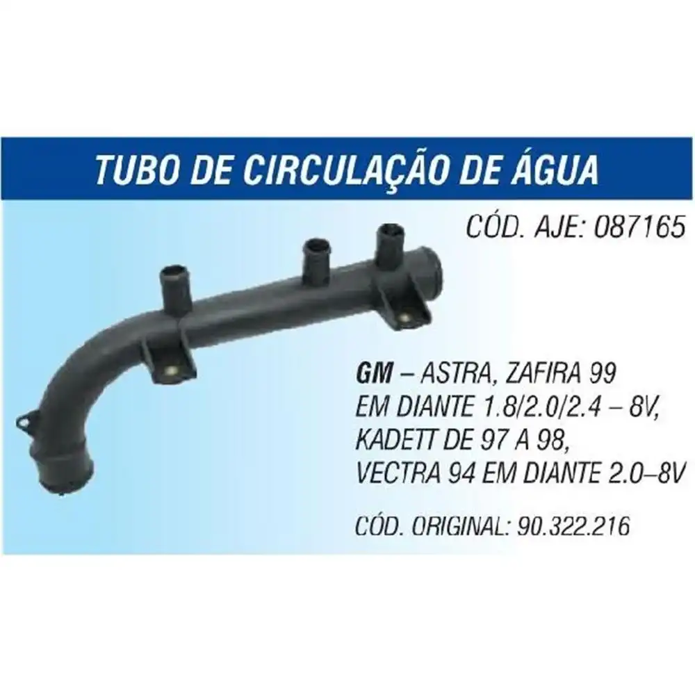 TUBO REFRIGERACAO MOTOR ASTRA 1.8 2.0 8V 1999/