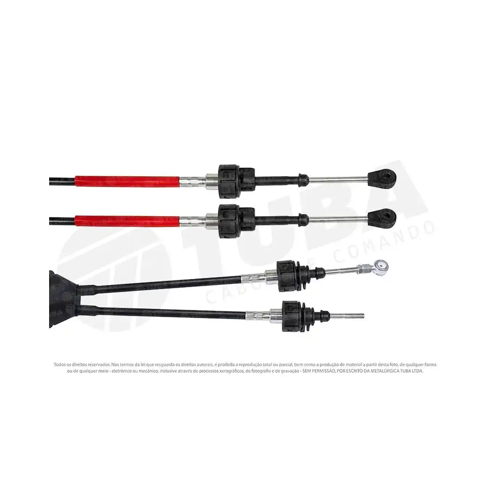 CABO ALAVANCA CAMBIO ASTRA 2006 A 2011 (DUPLO) (1115/1205MM)