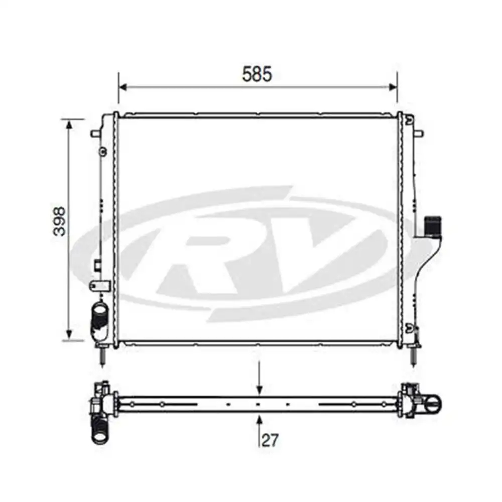 RADIADOR RENAULT DUSTER 1.6 2.0 2012 A 2015