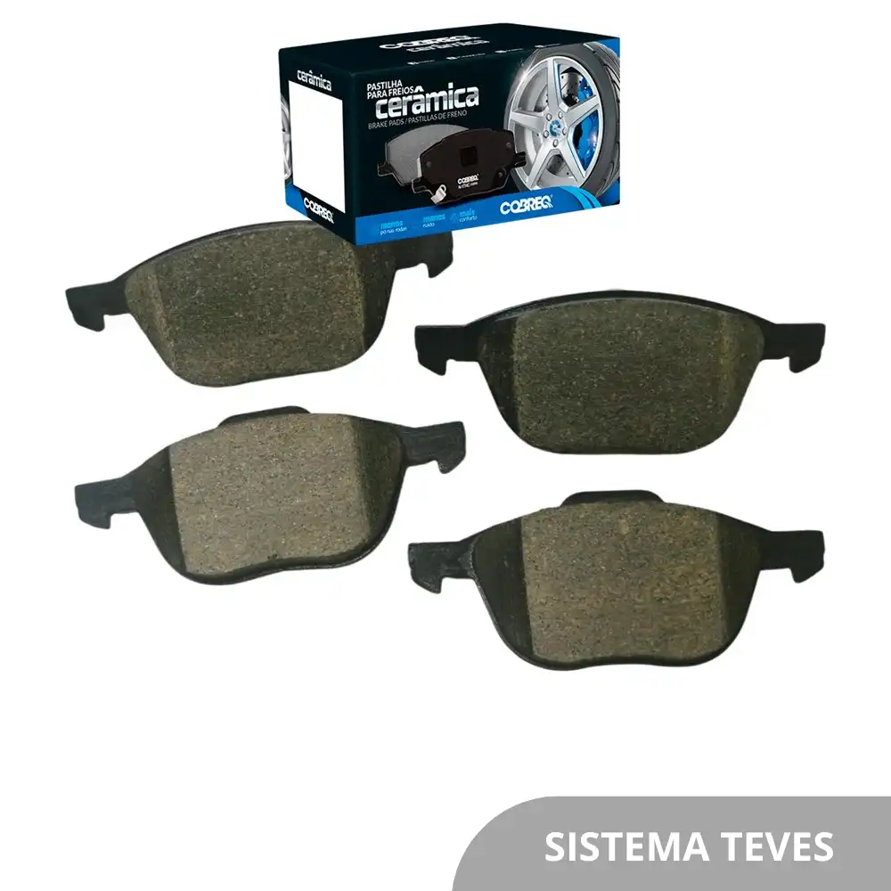 PASTILHA FREIO DIANTEIRA FOCUS 1.6 2.0 2009 A 2019 CERAMICA
