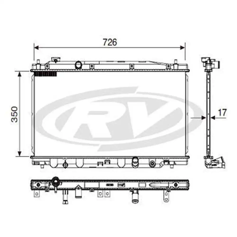 RADIADOR HONDA NEW FIT 1.4 1.5 16V 2009 A 2014 MANUAL