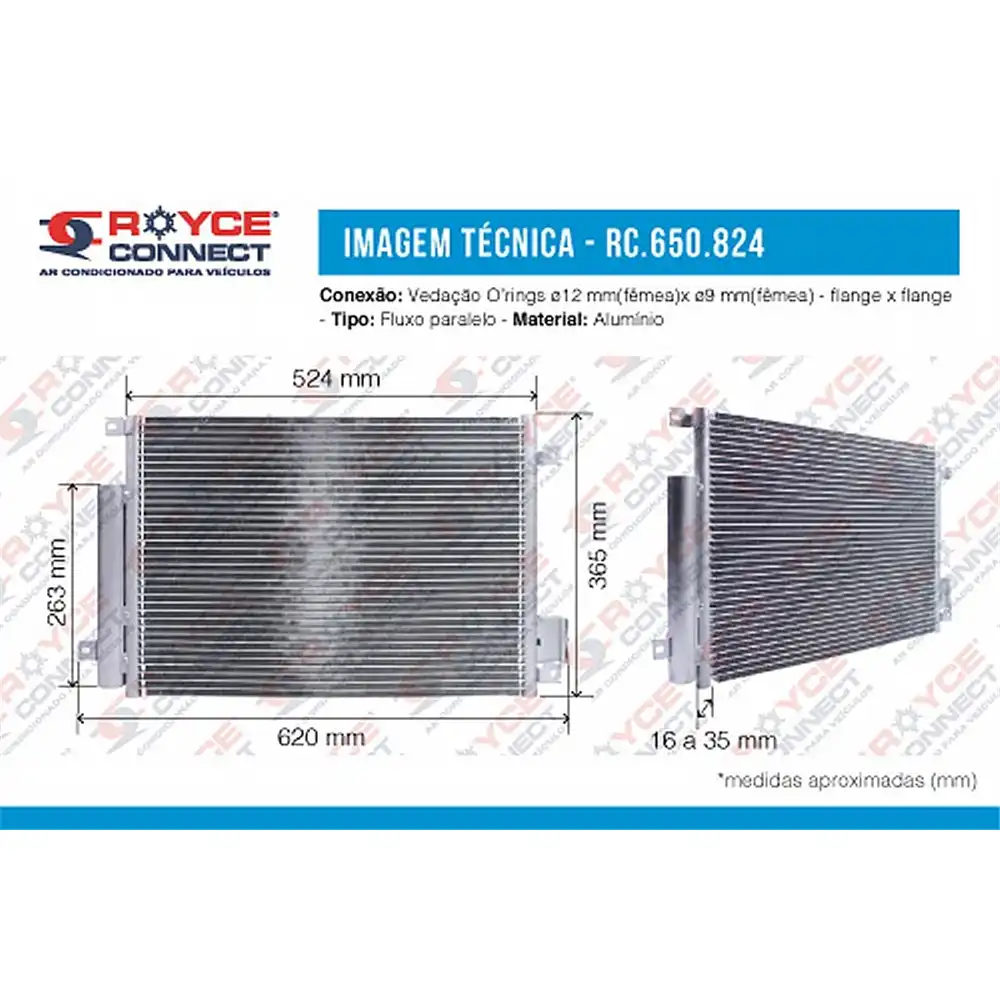 CONDENSADOR AR CONDICIONADO FIAT UNO 2010/ SISTEMA VALEO