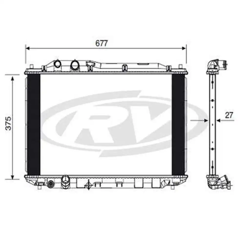RADIADOR HONDA CIVIC 1.8 16V 06/12 AUTOMATICO/MANUAL