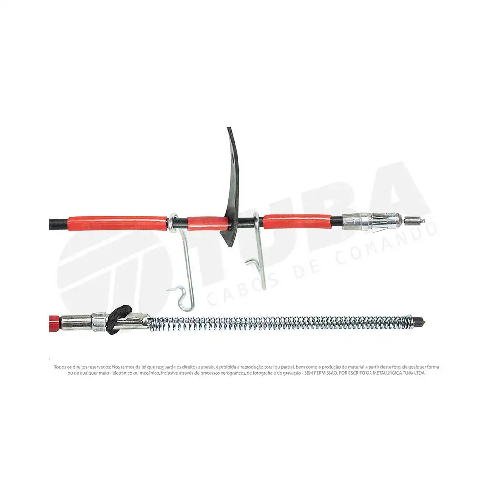 CABO FREIO MAO F-250 CABINE SIMPLES 1998 A 2002 TRASEIRO DIR