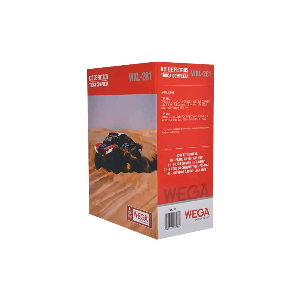 KIT FILTROS YARIS 1.3 16V 4CC 2018 A 2022