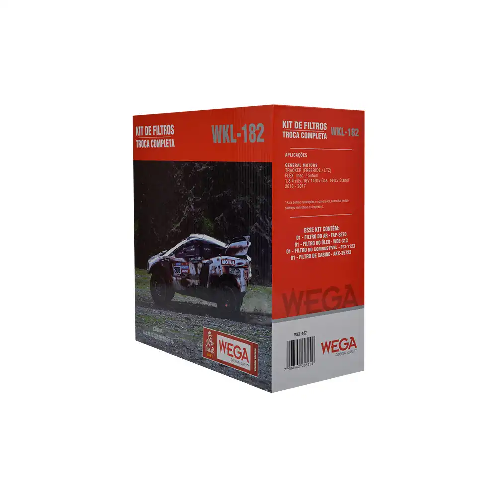 KIT FILTROS TRACKER 1.8 16V 2013 A 2017