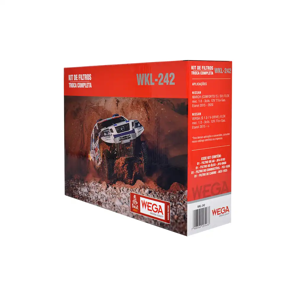 KIT FILTROS NISSAN MARCH 1.0 12V 2015 A 2020