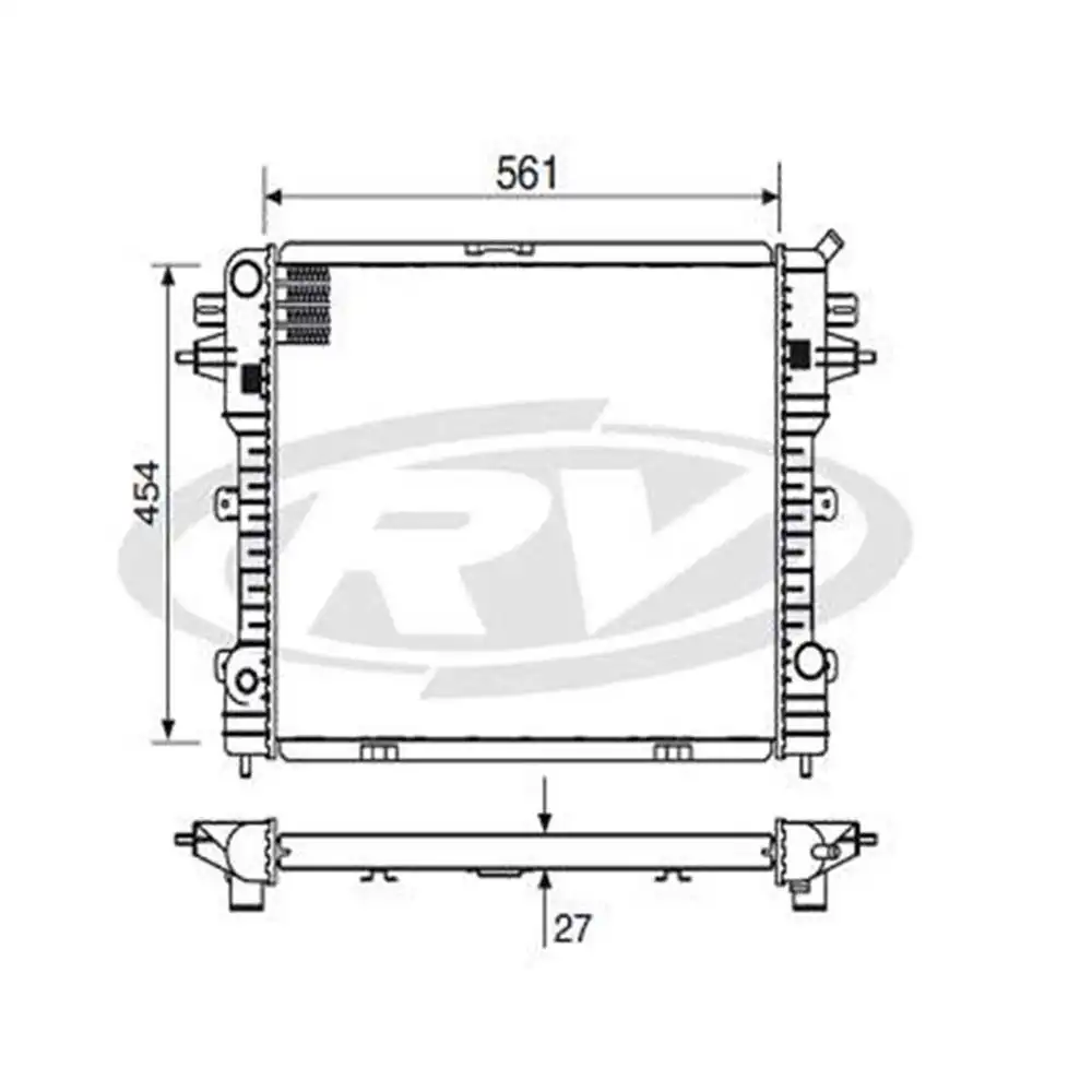 RADIADOR OMEGA 2.0 1992 A 1998 MANUAL COM E SEM AR