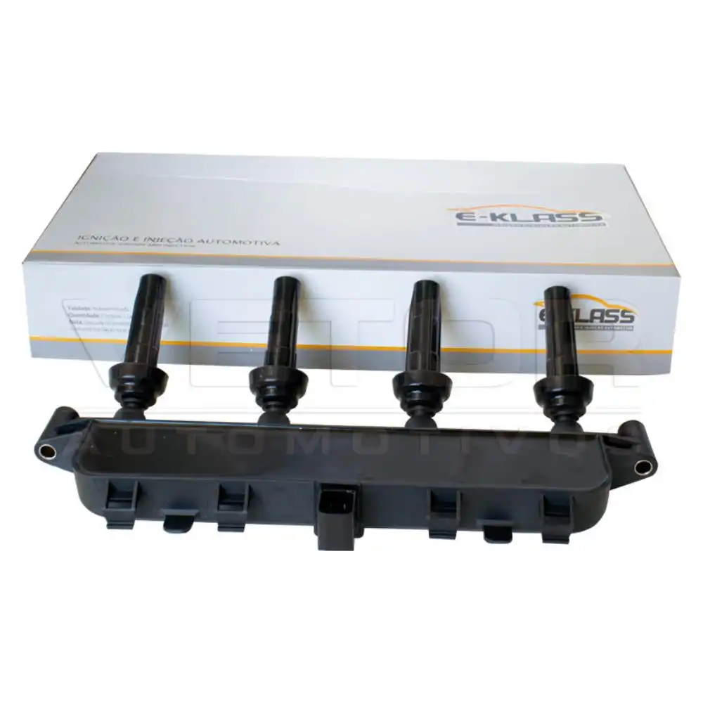 BOBINA INJ ELET PEUGEOT 206 1.4 8V  COMPLETA ( 4 TERMINAIS Q