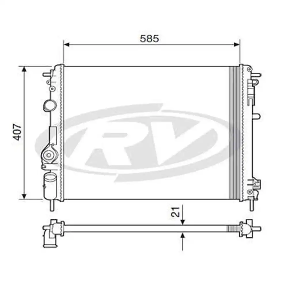 RADIADOR RENAULT SCENIC 1.6 2.0 16V 1999 A 2004