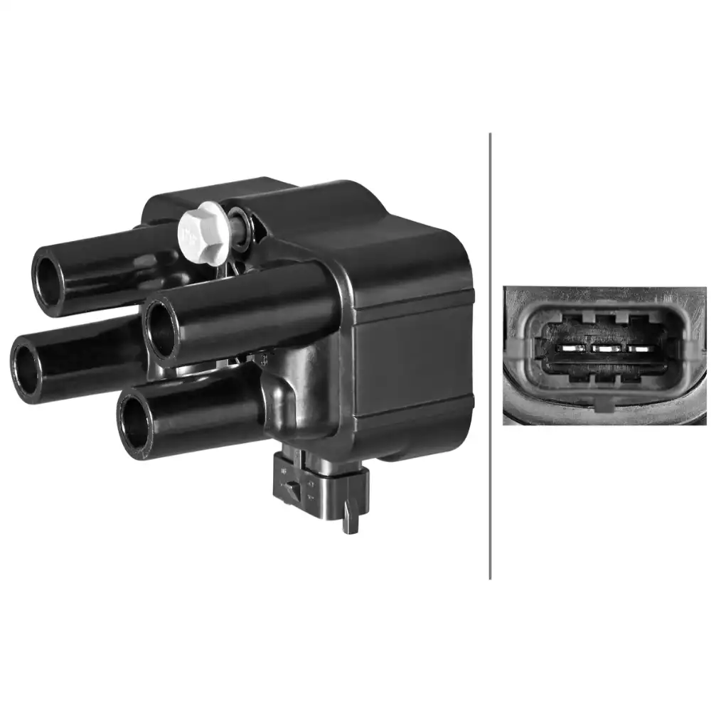 BOBINA INJ ELET FIAT UNO PALIO EVO 1.0 8V 12/ FLEX (3 PINOS)