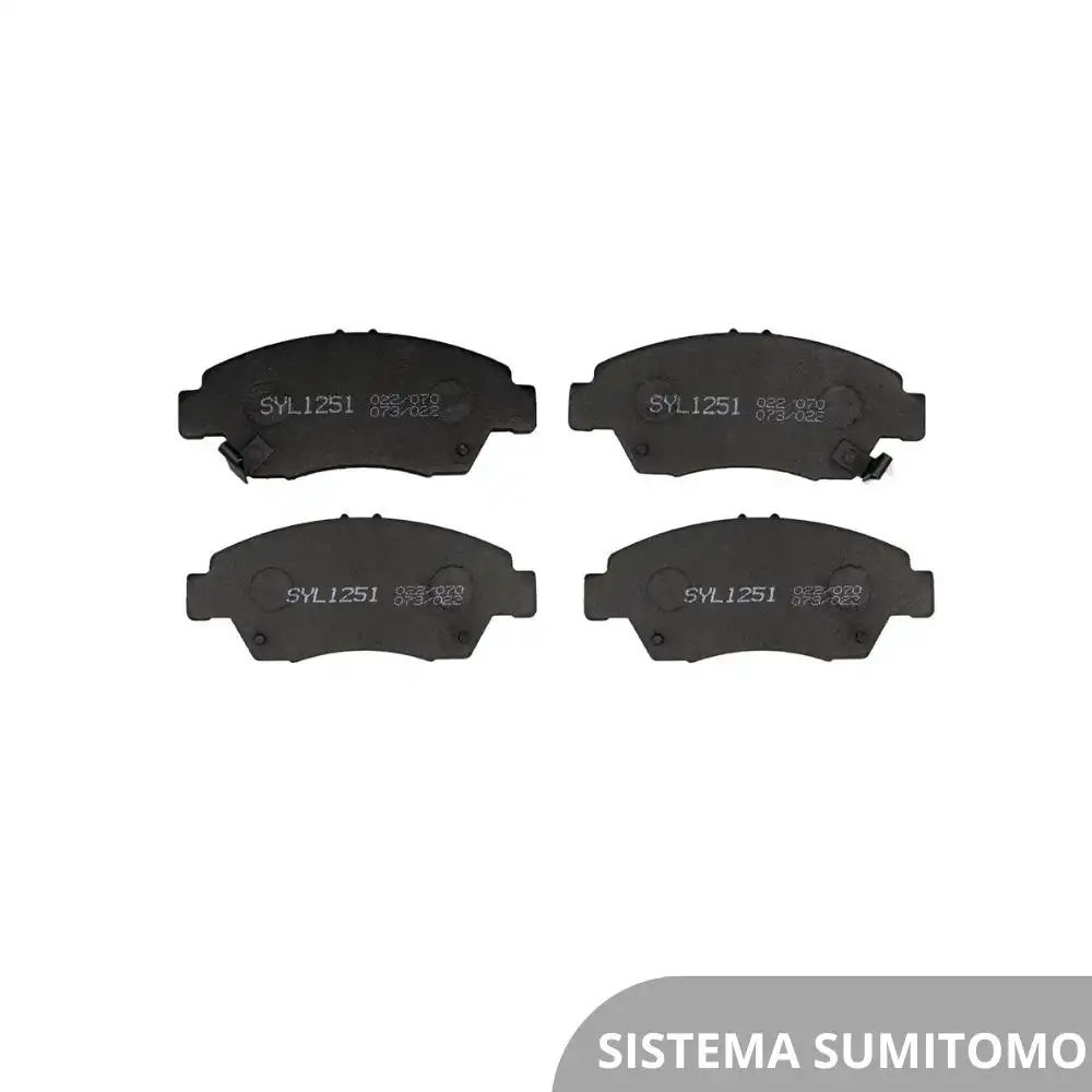 PASTILHA FREIO DIANTEIRA HONDA CIVIC 1.6 16V 1991 A 1997