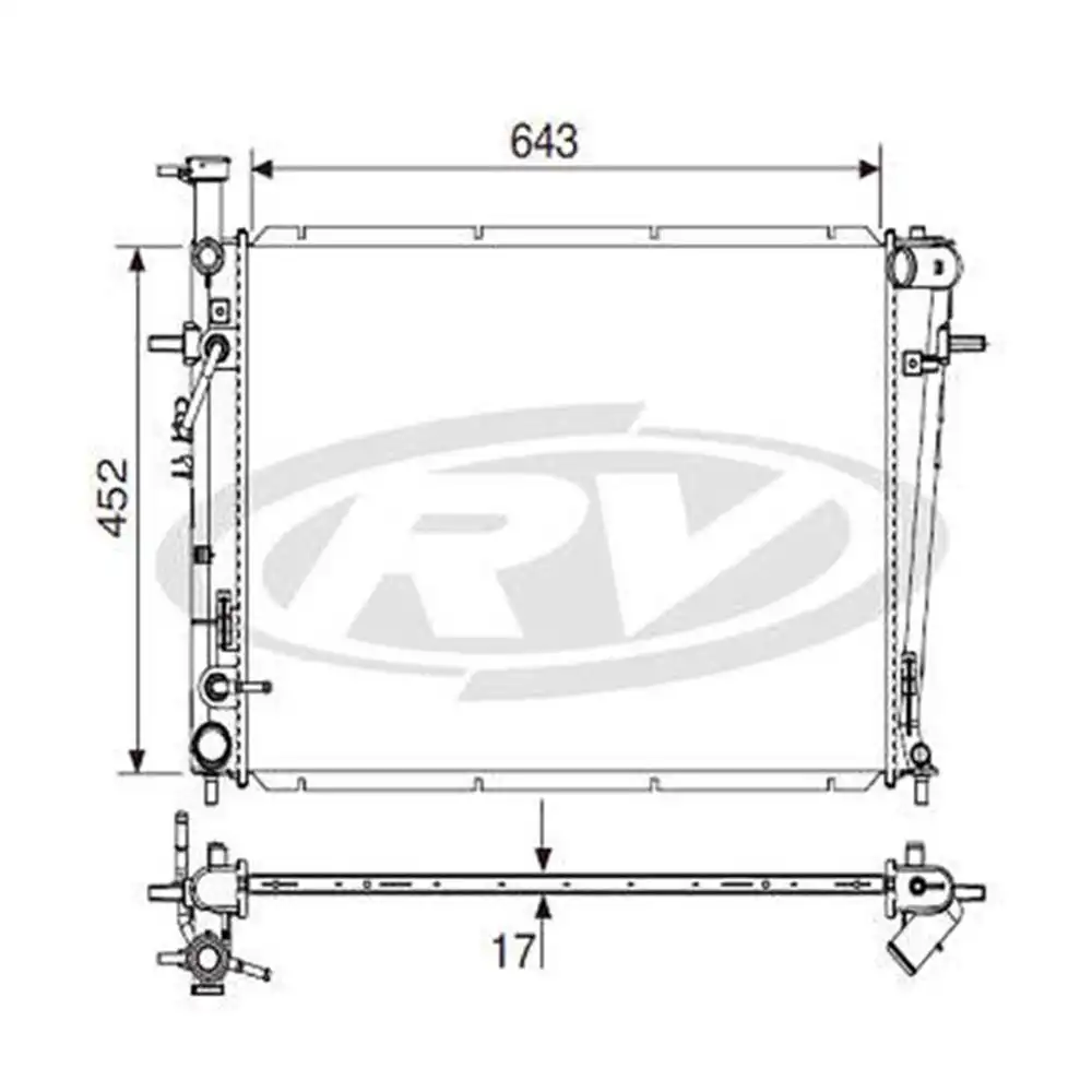 RADIADOR HYUNDAI TUCSON 2.0 16V 2005 A 2016