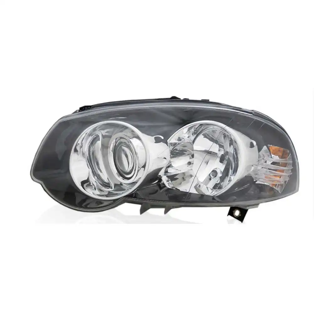 FAROL FIAT PALIO 10/ ESQ MASCARA NEGRA ARO CROMADO (BOLHA P/