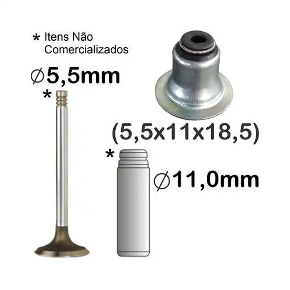 RETENTOR VALVULA FOCUS MONDEO ECOSPORT 2.0 16V DURATEC